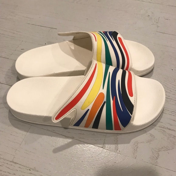 tory burch rainbow slides